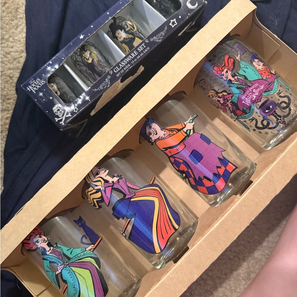 Hocus Pocus Glassware Sets- Drink glass & shot glass set